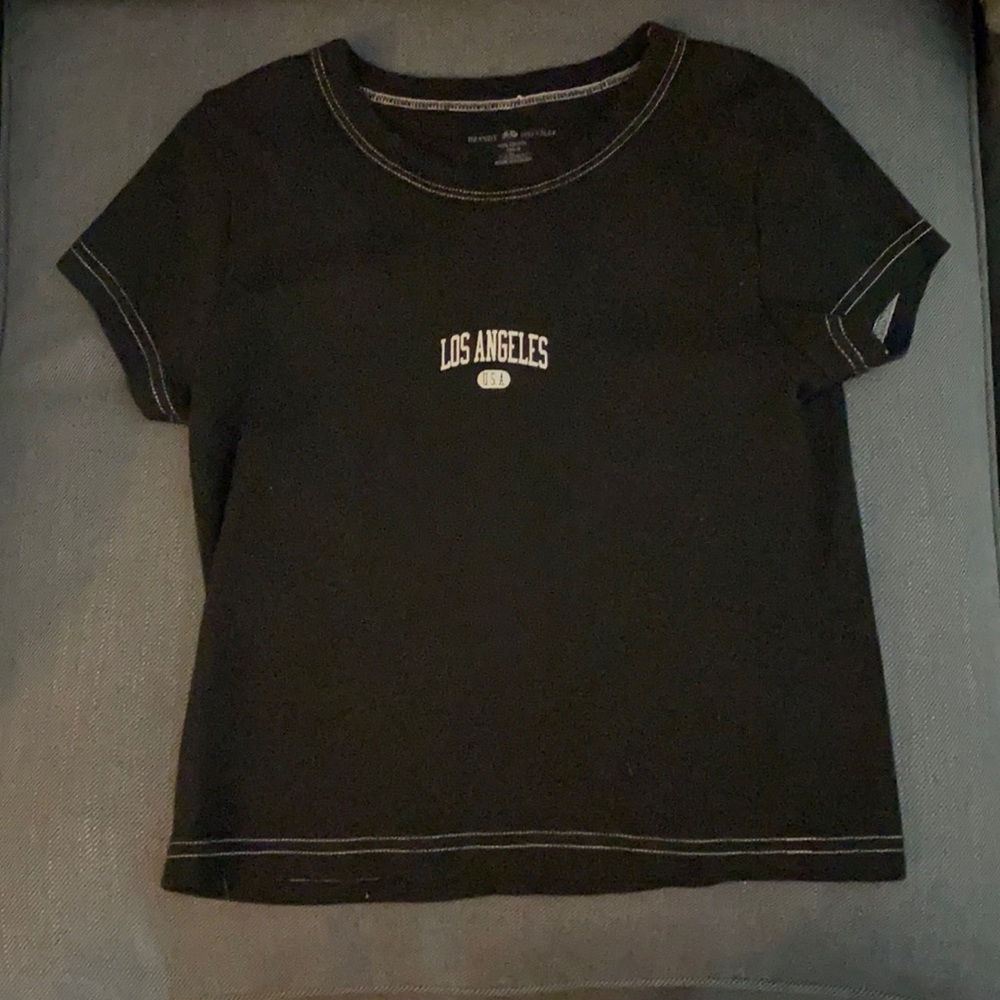 Brandy Melville Black & White Los Angeles Tee